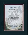 "We Were Meant To Be" Touching 8x10 Poem, Double-Matted in Dark Green/Burgundy And Enhanced With Watercolor Graphics.