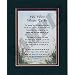 "We Were Meant To Be" Touching 8x10 Poem, Double-Matted in Dark Green/Burgundy And Enhanced With Watercolor Graphics.