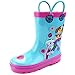Paw Patrol Kids Rain Boots (7-8 Toddler M, Light Blue/Pink Skye & Everest)