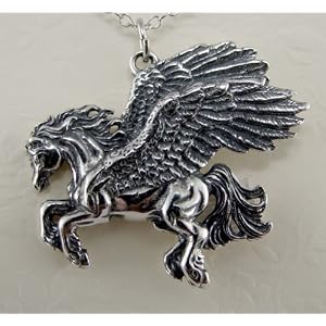 Sterling Silver Pegasus Pendant