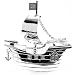 Christening Gifts. Silverplated Pirate Ship Money Box