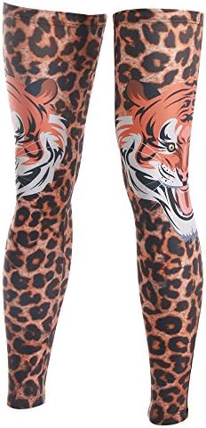 Spoz Cycling Running Basketball Compression Tiger Leg Sleeves Legwarmers L_S_031 S