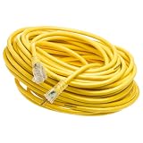Yellow Jacket 2885 12/3 Heavy-Duty 15-Amp SJTW Contractor Extension Cord with Lighted Ends, 100-Feet