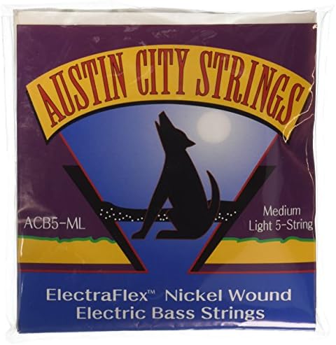 Austin City ACB5-ML 5 Sting Bass Strings, Medium Light
