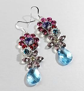 Autograph Floral Garden Drop Earrings - Marks & Spencer