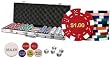 Set of 500 Dice Striped 11.5 gr Poker Chips, Choose Plain or Dollar Denominated Chips
