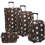 American Flyer Grande Dots 4 Piece Luggage Set