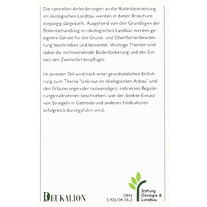 Ökologische Bodenbearbeitung und Beikrautregulierung im ökologischen Landbau (SÖL-Sonderausgaben)