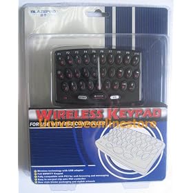 Wireless Keypad Keyboard for Sony Playstation 3 PS3