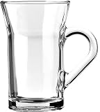 Glass Coffee Tea Glass Mugs 8oz/23cl Set of 6.