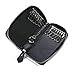 Genuine Leather Woven Men Oversized Zip Around Key Case Car Key Wallet 12 Hook