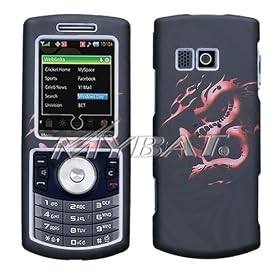 SAMSUNG R560 Messager II Lizzo Dragon Tribal Black Phone Protector Cover