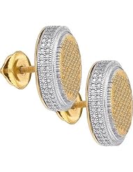 0.42CTW-DIA MICRO-PAVE EARRINGS