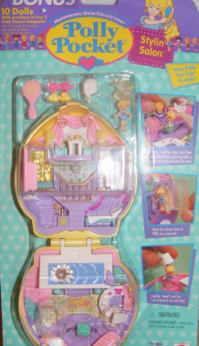 Vintage Polly Pocket Stylin Salon Compact (1995) Retired