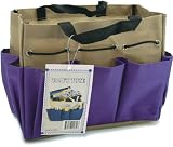 Allary Project Tote 9-1/2-Inch-by-8-1/2-Inch-by-5-Inch, Blue/Chocolate