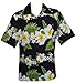 Hawaiian Shirt Hibiscus Floral Print Aloha Party 100% Polyester