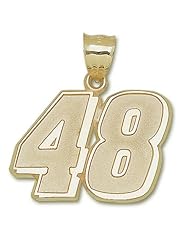 New #48 Jimmie Johnson Nascar Pendant - 1 1/4"