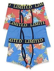 3 Pack Limited Cotton Rich Hibiscus Print Trunks