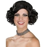 Black Flapper Girl Adult Wig
