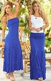 Long Blue Convertible Dress/Skirt - Small