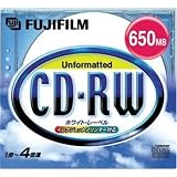 FUJIFILM CD-RW650PR C1P CD-RWホワイトレーベル