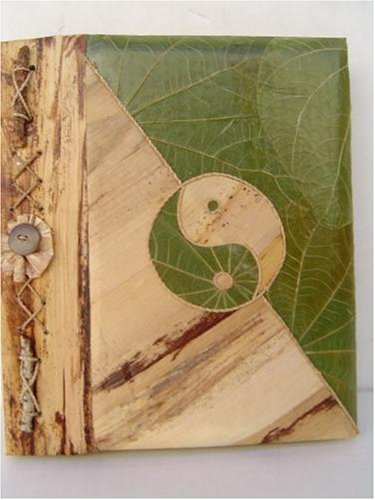All Natural 60 Photo Handmade Photo Album - Ying/Yang Design