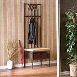 Southern Enterprises Tristan Hall Tree Entry Bench - HE4293