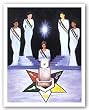Sisters of the Light - Eastern Star by Johnny Myers 12"x16" Art Print Poster