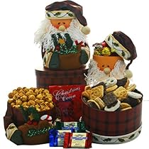Santa Claus Stacking Tower - Christmas Holiday Gift Basket