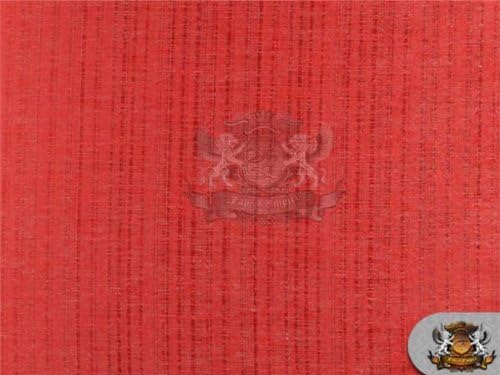 Faux SILK ROAD SOLID Scarlet Red Fabric / 59" Wide / Sold by the Yard