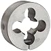Union Butterfield 2010(UNF) Carbon Steel Round Threading Die, Uncoated (Bright) Finish, 3" OD, 1-1/8"-12 Thread Size