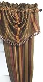 Croscill Portland Stripe Pole-Top Drapery Set