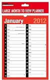 2012 Large Month to View Planner Quality Calendar