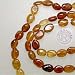 RICH RARE HESSONITE GARNET PUFF OVAL GEMSTONE BEADS 15