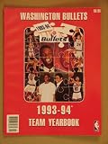 Washington Bullets 1993/94 Team Yearbook