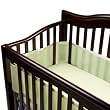 BreathableBaby Crib Bumper for Slatted Cribs - Sage