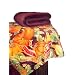 Sun Yin Microplush Throw, Harvest Pumpkin, 2-Pack