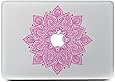 iCasso Leaves Removable Vinyl Decal Sticker Skin for Apple Macbook Pro Air Mac 13" inch / Unibody 13 Inch Laptop(Pink)