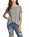 Tulucky Womens Summer Fashion Angel Wing Loose Tops O-Neck T Shirts