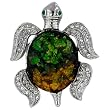Pugster Silver Sea Turtle Brooch