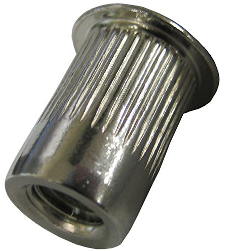 SSKL375-16-150 300 STAINLESS THIN-NUT, LARGE FLANGE, PLAIN FINISH, 3/8-16 x .030-.150 GRIP RANGE (PACK OF 10)