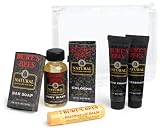 Burt's Bees Natural Mens Travel Kit, Bar soap,0.8-Ounce, Body Wash, 1-Ounce, Shave Cream, 0.5-Ounce, After Shave, 0.5-Ounce, Lip Balm, 0.15-Ounce