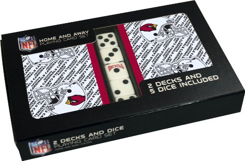 Bicycle Arizona Cardinals 2-Deck Playing Cards with Dice Set