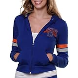 NBA New York Knicks Ladies Clearly Fan Full Zip Hoodie - Royal Blue (Medium)
