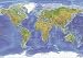 World Map (Physical Terrain, Huge) Art Poster Print - 39x55