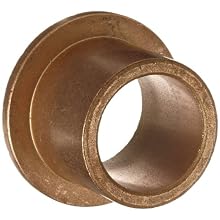 Bunting Bearings EF242824 1 1/2" Bore x 1 3/4" OD x 1 1/2" Length 2" Flange OD x 3/16" Flange Thickness Powdered Metal SAE 841 Flanged Bearings
