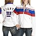 New York Giants Ladies White Rhinestone Full Zip Jacket