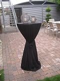 Tischhusse mit Schleifenband in zwei Größen wählbar / Farbe schwarz, Größe/Size/Taille:Klein/small/petit
