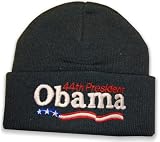 Barack Obama "44th President" Knitted Beanie (Black)