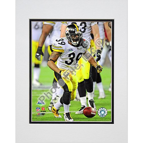 Photo File Pittsburgh Steelers Willie Parker Super Bowl XLIII Action Matted Photo